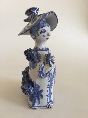 Bjørn Wiinblad Figur Pige med Kat M15 fra 2005