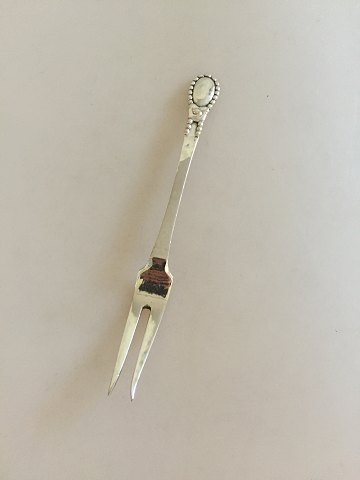 Evald Nielsen No 13 Sølv Kød Gaffel fra 1922