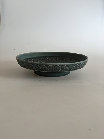 Bing and Grøndahl/Kronjyden Green Azur Small Cake Dish