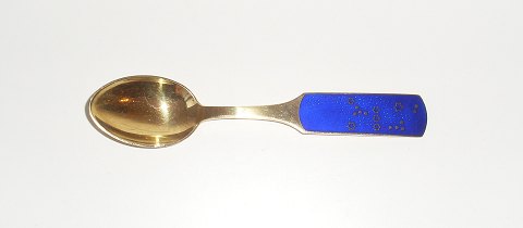 A.Michelsen Christmas spoon in gilded sterling silver and enamel from 1964