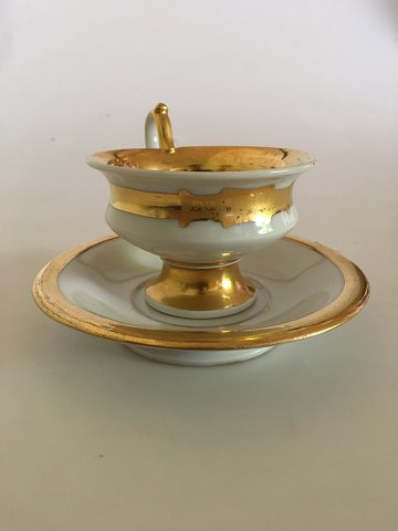 Royal Copenhagen Empire Cup and saucer from 1820-1850.