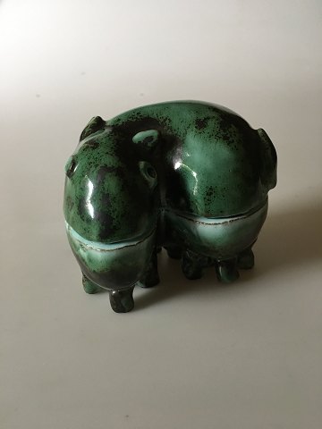 Sten Lykke Madsen for Royal Copenhagen Stoneware Figurine of Mythical Creature in Two Parts.