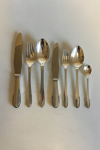 Georg Jensen Sølv / Sterling Sølv Kugle Bestiksæt til 12 personer, 84 dele