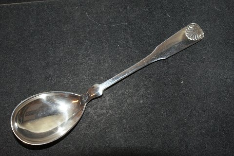 Jam  spoon Mussel SilverFredericia Silver, W & S.Sørensen. with moreLength 15.5 cm.