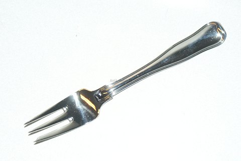 Cake fork Dobbeltriflet Georg Jensen Sterling Silver Length 14.5 cm.