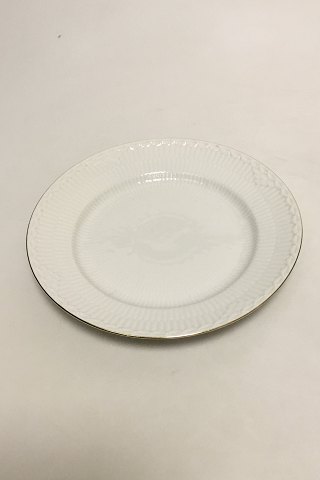 Royal Copenhagen Tradition Hvid Halvblonde m. Guld Salattallerken No. 573