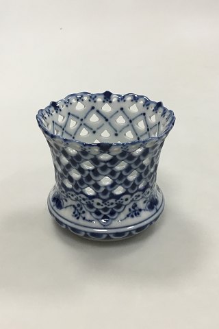 Royal Copenhagen Blue Fluted Full Lace Vase No. 369
