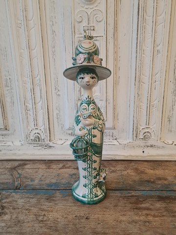 Bjørn Wiinblad figure The four seasons in green - Spring from 1984