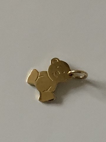 Teddy Bear Pendant/Charms in 14 carat goldStamped 585Height 23.20 mm