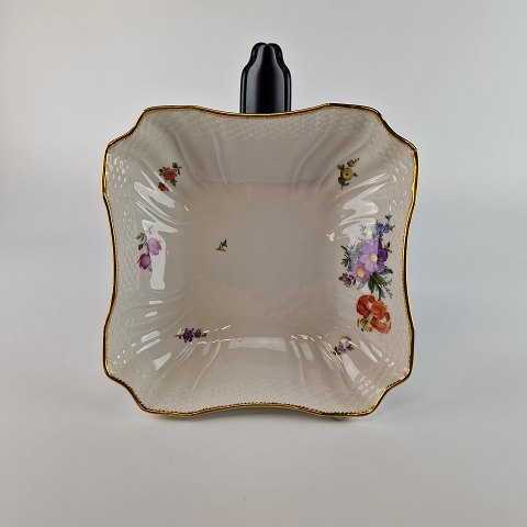 RC kvadratisk skål1522Saksisk Blomst