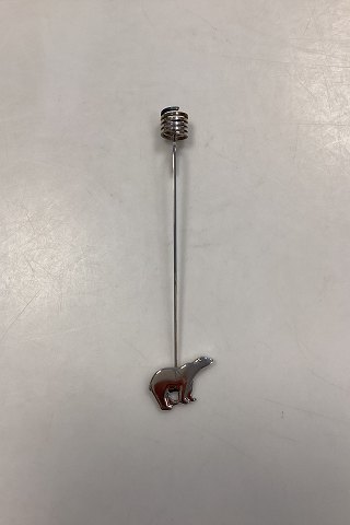 Georg Jensen Golden Christmas Lyseholder - Isbjørn 1997 / Palladium