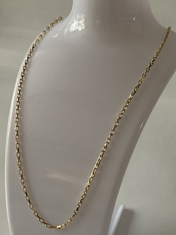 Anchor facet gold chain in 8 carat gold, with lobster clasp. The chain is 53 cm. long.