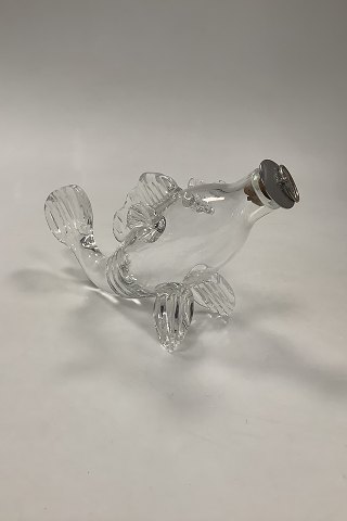 Holmegaard Snapsefisk Karaffel i klart glas