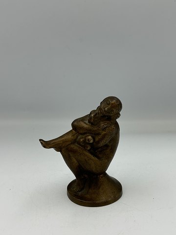 Jens Jacob Bregnø, bronze, Eva figur med æbler og 
slange