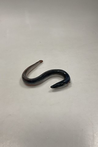 Royal Copenhagen Art Nouveau Figur af Ål No 465 Unika af August Hallin fra April 1888 No. 1156