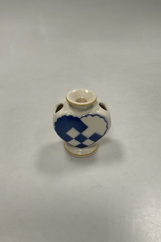 Aluminia Christmas Heart Candlestick/Vase in Blue
