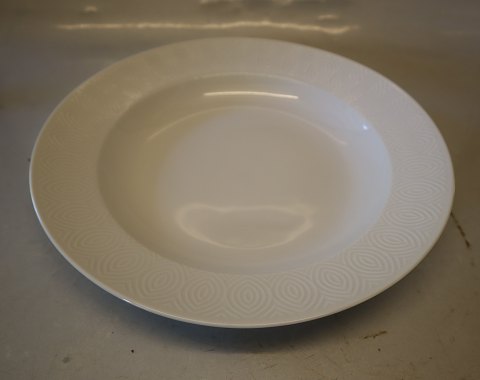 Salto 14409 Dyb tallerken 25 cm Kongelig Dansk Stel, Hvidt porcelæm