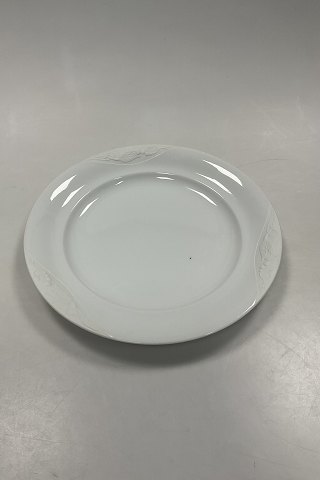 Royal Copenhagen Hvid Magnolia med uglasseret relief Spisetallerken No 625