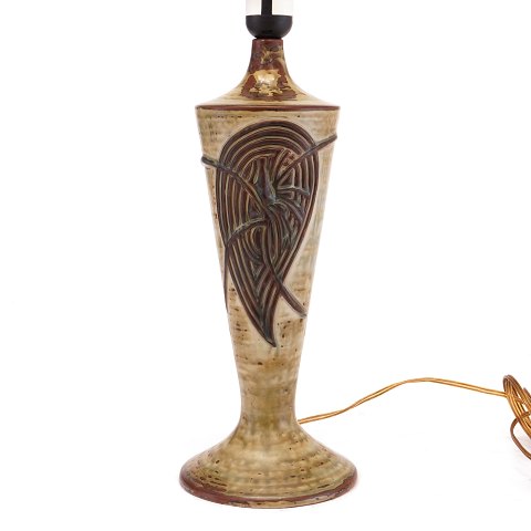 Axel Salto for Royal Copenhagen stoneware lamp 
signed Salto. H: 37cm
