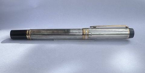 Man 100 Godron Waterman 925 Sterling sølv fyldepen