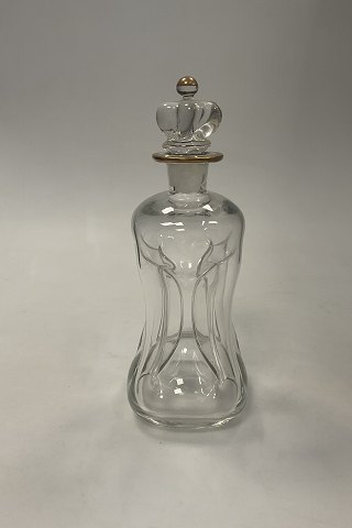 Holmegaard Viol Kluk Caraffel with gold