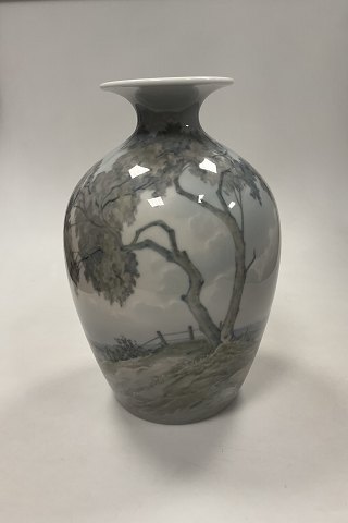 Bing and Grondahl Art Nouveau Unique Vase by Amalie Schou No. 554