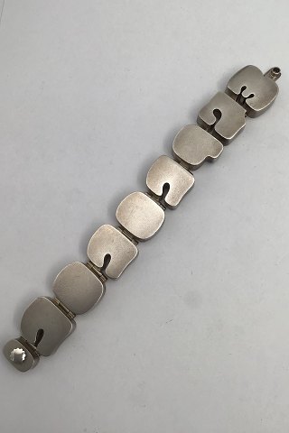Hans Hansen Sterling Silver Date Bracelet with Numbers (10-10-1973)