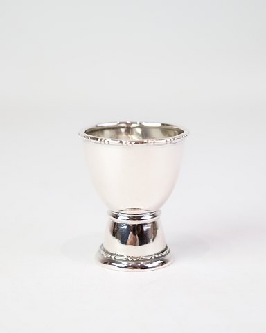 Æggebære - Ægtesølv - Enkelt design - Mønstret kant
