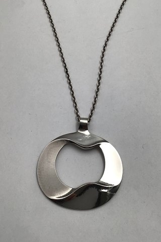 Georg Jensen Sterling Silver Pendant No. 121 incl. Necklace