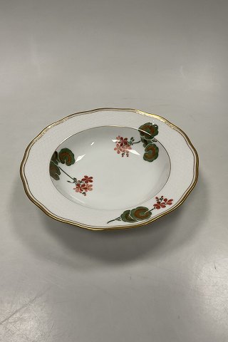 Royal Copenhagen Art Nouveau Pattern No. 225 Geranium Large Deep Plate No. 2025