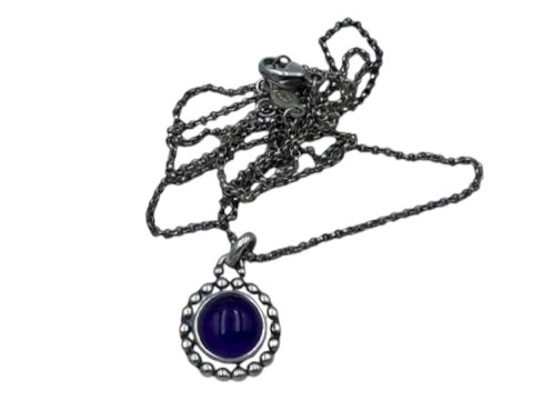 Georg Jensen sterling silver
Amethyst pendant and necklace