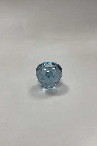 Small Glass Candle Holder with Bubbles