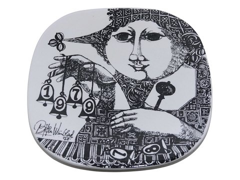 Bjorn Wiinblad art potteryAnnual plate 1978-1979