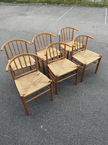 6 x Erik Jørgensen spisebordstole