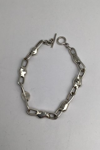Jacob Hull Forsølvet Metal Armlænke