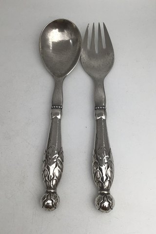 Georg Jensen Silver Ornamental Salad Servers No. 159