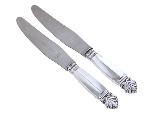 Georg Jensen DronningMiddagskniv med langt blad 22,8 cm.