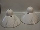 Luciana Pendants  ca. 19 (h) x 24 cm (d.) Anne Marie Trolle Royal Copenhagen 
Pair of Lampshades in porcelain Modern design