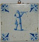 Dutch tile showing the crossbow   marksman