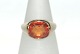 Large gold ring with Orange stones, 8 Karat
Size: 61