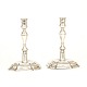 A pair of silver candle holders, baroqueJens Christensen, Copenhagen, 1734