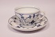 Royal Copenhagen blue fluted coffee cup and saucer, #1/71.5000m2 showroom.