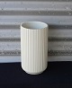 Rillet Lyngby Vase25 cm hvid