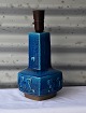 Bordlampe nr. 21702 med blå glasurRoyal Copenhagen