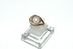 Elegant lady ring with pearl 14 carat gold
Size 50