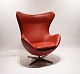 The Egg - Model 3316 - Red Elegance Leather - Arne Jacobsen - Fritz Hansen
