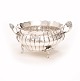 Niels Pihl, Copenhagen, 1768-96: Silver sugar bowl. Circa 1778. H: 9,5cm. D: 
17cm. W: 299gr