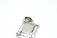 Elegant Gold ring with blue stone in 14 carat gold  Size 53