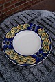 Blue Pheasant Dansh  faience porcelain, LARGE round fruit dish 44.5cm