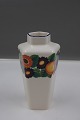 Golden Summer Royal Copenhagen Danish faience porcelain, 5-sided vase 15cm
